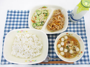 令和8年5月13日の中学校の給食の写真