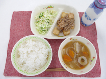 令和8年6月8日の中学校の給食の写真