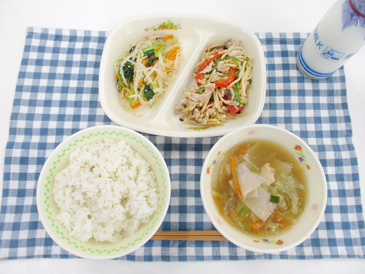 令和8年7月1日の中学校の給食の写真