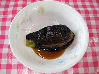 なすのはさみ揚げの写真