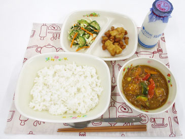 7月4日の中学校の給食の写真