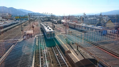 長野電鉄の車両の画像