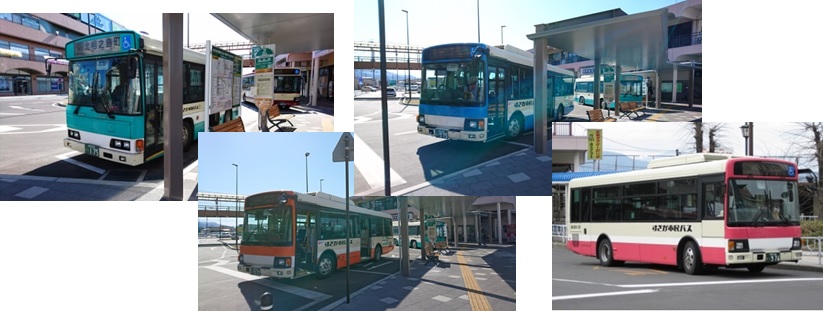 須坂市を走る市民バスの写真