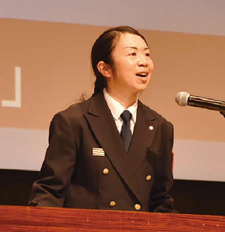 宮川ゆみえ消防司令補（予防課所属）