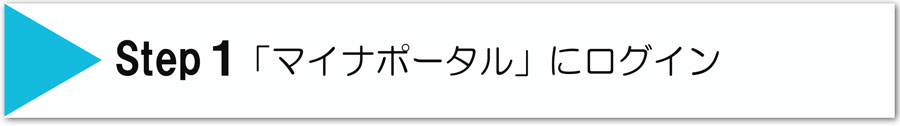 ステップ1マイナポータルにログイン