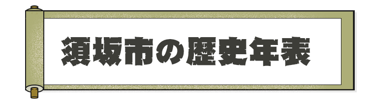巻物の画像。須坂市の歴史年表のページへリンクしています。