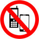 携帯電話やスマートフォンでの通話禁止マーク