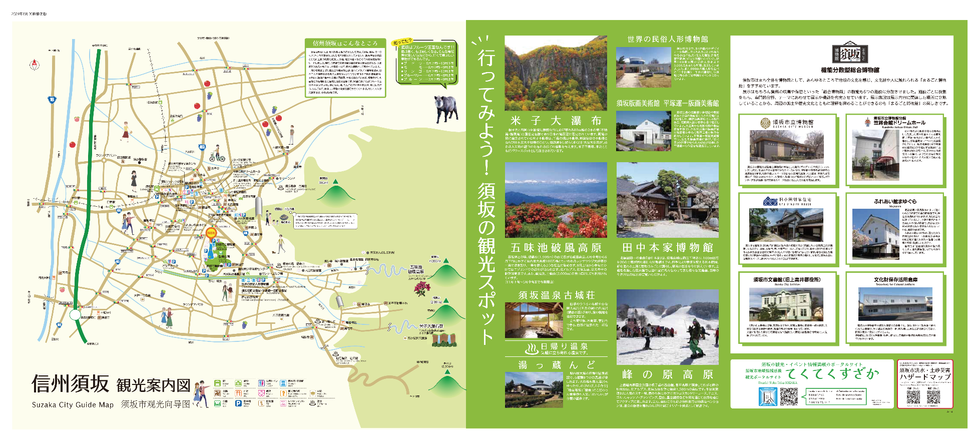 須坂市全体観光案内地図
