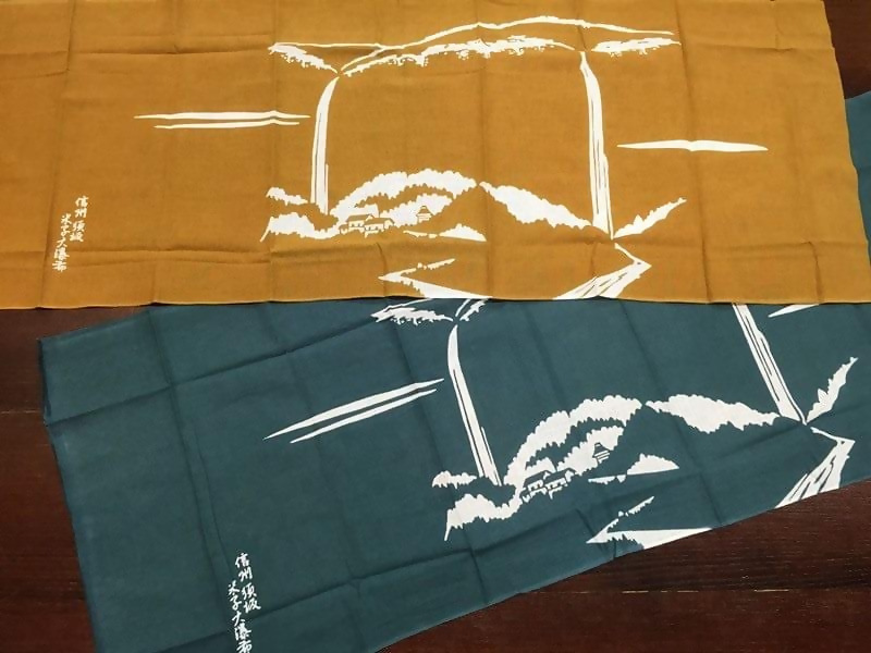 綿幸で販売されている手ぬぐいの写真