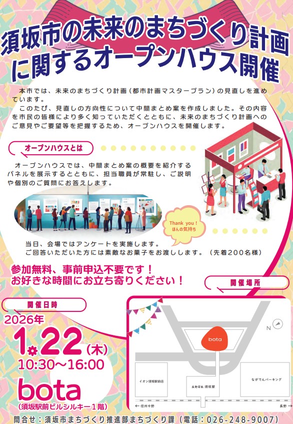 オープンハウス開催のチラシ画像。