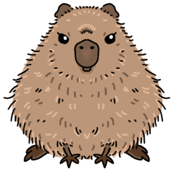 カピバラのくろこカラー画像