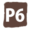 P6 エリアマップでP6となっている駐車場