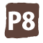 P8 エリアマップでP8となっている駐車場