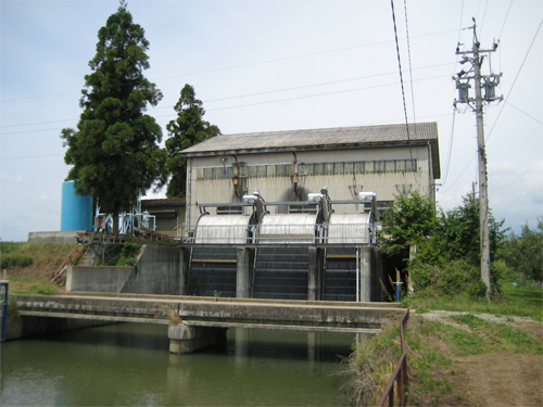福島北排水機場の外観の写真