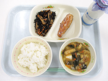 12月24日の小学校の給食の写真