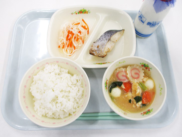 令和8年1月9日の小学校の給食の写真