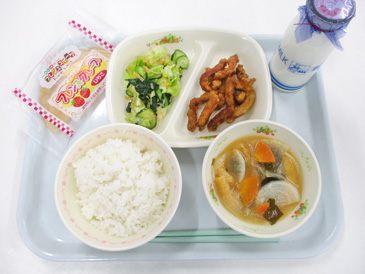 令和8年1月21日の小学校の給食の写真
