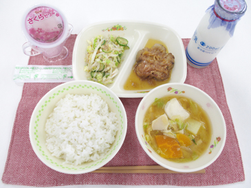 令和8年4月20日の中学校の給食の写真