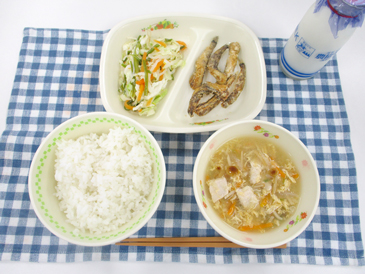 令和8年7月15日の中学校の給食の写真
