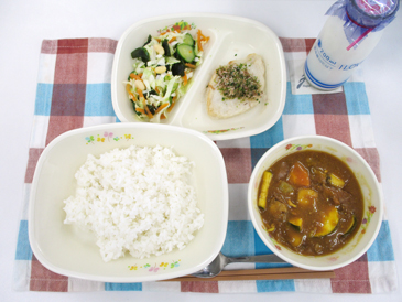 令和8年7月17日の中学校の給食の写真