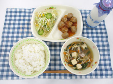 令和8年9月16日の中学校の給食の写真