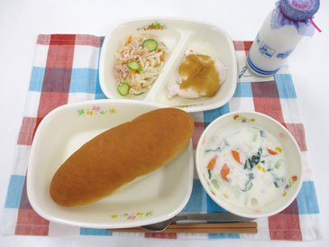 令和8年9月17日の中学校の給食の写真