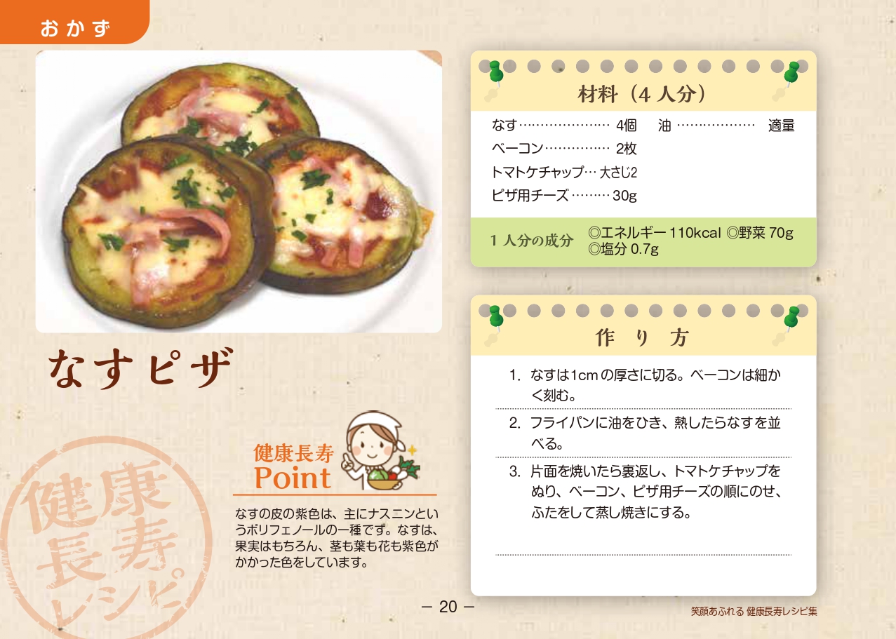 なすピザのレシピ