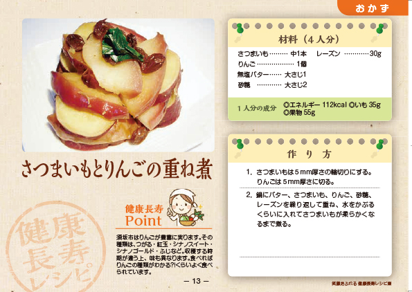 さつまいもとりんごの重ね煮のレシピ